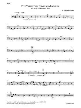Vaughan Williams |  Five Variants on 'Dives and Lazarus' | Buch |  Sack Fachmedien