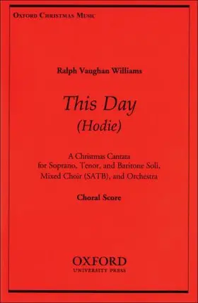 Vaughan Williams | Hodie (This Day) | Buch | 978-0-19-387001-7 | sack.de