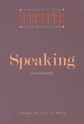 Bygate |  Speaking | Buch |  Sack Fachmedien