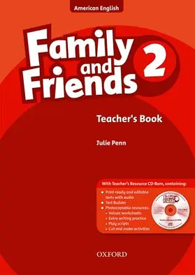 Simmons / Thompson / Quintana |  Family and Friends American Edition: 2: Teacher's Book & CD-ROM Pack | Buch |  Sack Fachmedien
