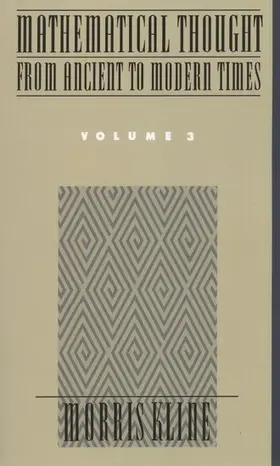 Kline |  Mathematical Thought from Ancient to Modern Times Volume 3 | Buch |  Sack Fachmedien