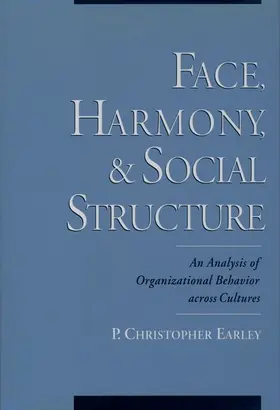 Earley |  Face, Harmony, and Social Structure | Buch |  Sack Fachmedien