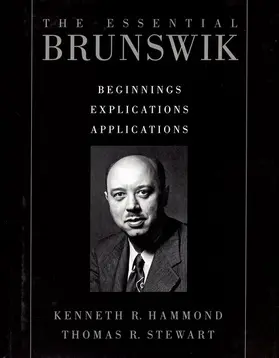 Brunswik / Hammond / Stewart |  The Essential Brunswik: Beginnings, Explications, Applications | Buch |  Sack Fachmedien