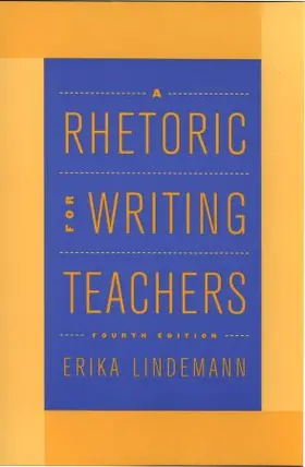 Lindemann / Anderson |  A Rhetoric for Writing Teachers | Buch |  Sack Fachmedien