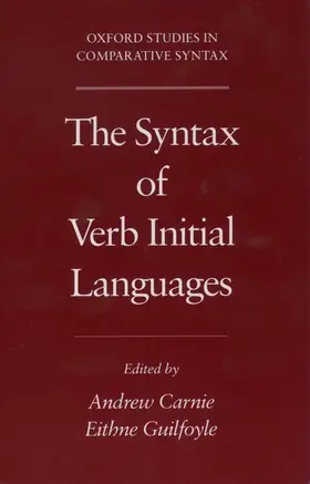 Carnie / Guilfoyle |  The Syntax of Verb Initial Languages | Buch |  Sack Fachmedien