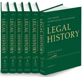 Katz |  The Oxford International Encyclopedia of Legal History: 6 Volume-set | Buch |  Sack Fachmedien