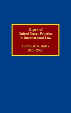 Cummins |  Digest of United States Practice in International Law | Buch |  Sack Fachmedien