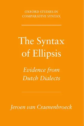 Van Craenenbroeck |  The Syntax of Ellipsis | Buch |  Sack Fachmedien