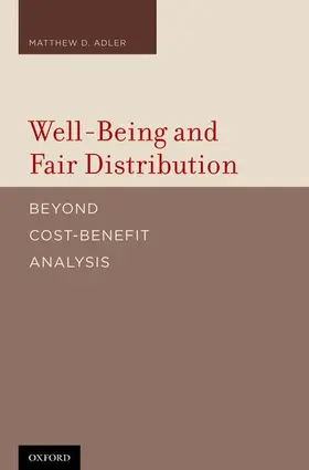 Adler |  Well-Being and Fair Distribution | Buch |  Sack Fachmedien