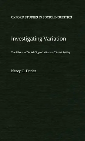 Dorian |  Investigating Variation | Buch |  Sack Fachmedien