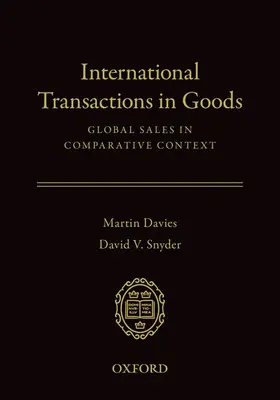 Davies / Snyder |  International Transactions in Goods | Buch |  Sack Fachmedien