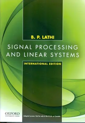 Lathi |  Signal Processing and Linear Systems, International Edition | Buch |  Sack Fachmedien