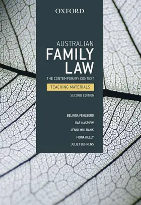 Fehlberg / Kaspiew / Millbank |  Australian Family Law | Buch |  Sack Fachmedien
