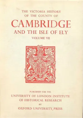 Elrington / Wilkes |  A History of the County of Cambridge and the Isle of Ely | Buch |  Sack Fachmedien