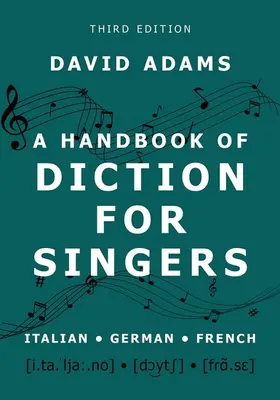 Adams |  A Handbook of Diction for Singers | Buch |  Sack Fachmedien