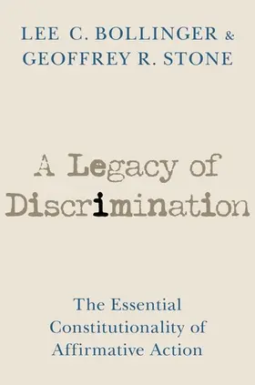 Bollinger / Stone | A Legacy of Discrimination | Buch | 978-0-19-768574-7 | www2.sack.de