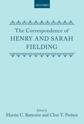 Fielding / Battestin / Probyn |  The Correspondence of Henry and Sarah Fielding | Buch |  Sack Fachmedien