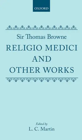 Browne / Martin |  RELIGIO MEDICI MARTIN C | Buch |  Sack Fachmedien