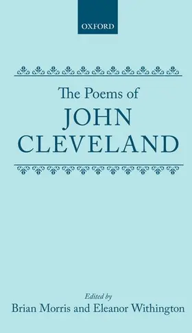 Cleveland / Morris / Withington |  The Poems of John Cleveland | Buch |  Sack Fachmedien
