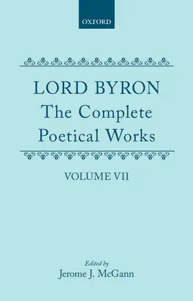 Gordon / Byron / McGann |  The Complete Poetical Works | Buch |  Sack Fachmedien
