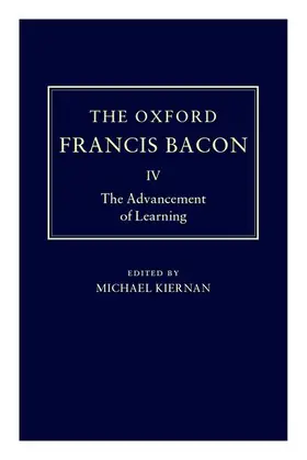 Bacon / Kiernan |  The Advancement of Learning | Buch |  Sack Fachmedien