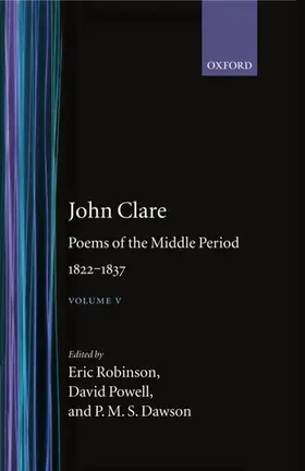 Clare / Robinson / Powell |  John Clare: Poems of the Middle Period, 1822-1837 | Buch |  Sack Fachmedien