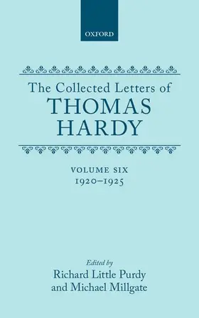 Hardy / Purdy / Millgate |  The Collected Letters of Thomas Hardy | Buch |  Sack Fachmedien