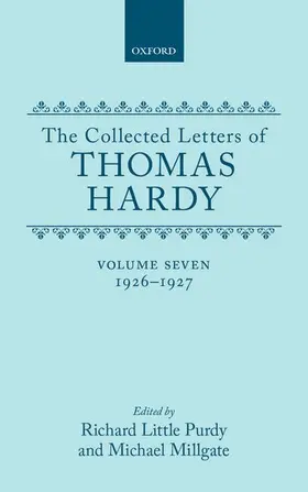 Hardy / Purdy / Millgate |  The Collected Letters of Thomas Hardy | Buch |  Sack Fachmedien