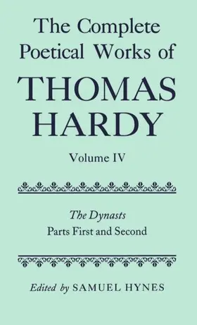 Hardy / Hynes |  The Complete Poetical Works of Thomas Hardy | Buch |  Sack Fachmedien