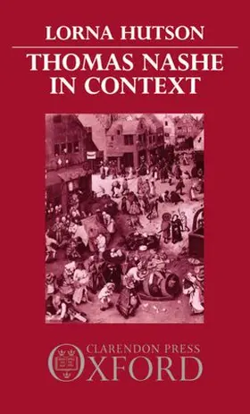 Hutson |  Thomas Nashe in Context | Buch |  Sack Fachmedien