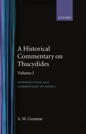Gomme |  A Historical Commentary on Thucydides | Buch |  Sack Fachmedien