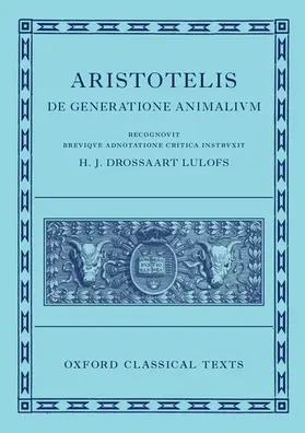 Aristotle |  On the Generation of Animals (De Generatione Animalium) | Buch |  Sack Fachmedien