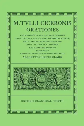 Clark |  Cicero Orationes. Vol. IV | Buch |  Sack Fachmedien