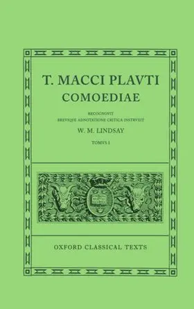 Lindsay |  Plautus Comoediae Vol. I: Amphitruo - Mercator | Buch |  Sack Fachmedien