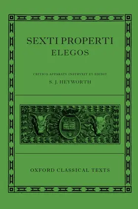 Heyworth |  Sexti Properti Elegi | Buch |  Sack Fachmedien