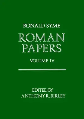 Syme / Birley |  Roman Papers: Volume IV | Buch |  Sack Fachmedien