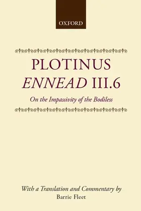 Plotinus / Fleet |  Ennead III.6 | Buch |  Sack Fachmedien