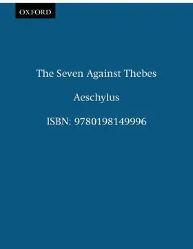 Aeschylus / Hutchinson |  The Seven Against Thebes | Buch |  Sack Fachmedien