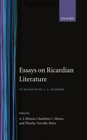 Minnis / Morse / Turville-Petre |  Essays on Ricardian Literature | Buch |  Sack Fachmedien
