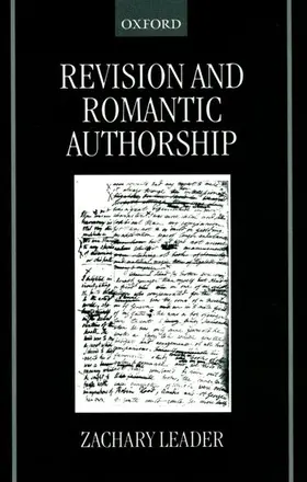 Leader |  Revision and Romantic Authorship | Buch |  Sack Fachmedien