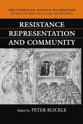 Blickle |  Resistance, Representation, and Community | Buch |  Sack Fachmedien