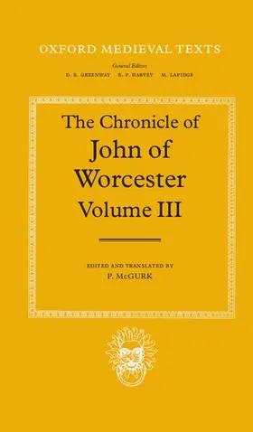 McGurk |  The Chronicle of John of Worcester | Buch |  Sack Fachmedien