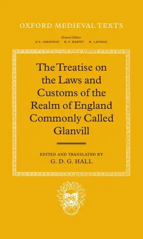 Coffelt / Hall / Glanville |  The Treatise on the Laws and Customs of the Realm of England Commonly Called Glanvill | Buch |  Sack Fachmedien