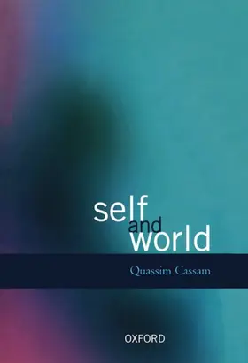 Cassam |  Self and World | Buch |  Sack Fachmedien