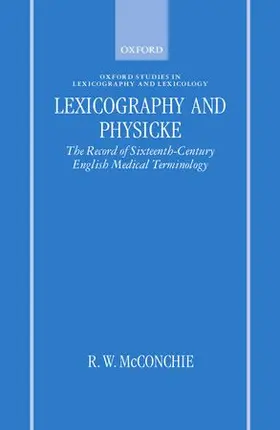 McConchie |  Lexicography and Physicke | Buch |  Sack Fachmedien