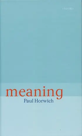 Horwich |  Meaning | Buch |  Sack Fachmedien