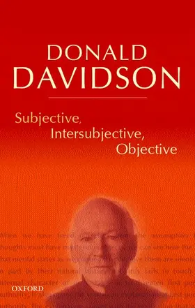 Davidson |  Subjective, Intersubjective, Objective | Buch |  Sack Fachmedien