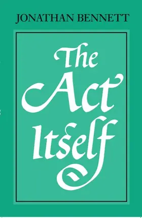 Bennett |  The ACT Itself | Buch |  Sack Fachmedien