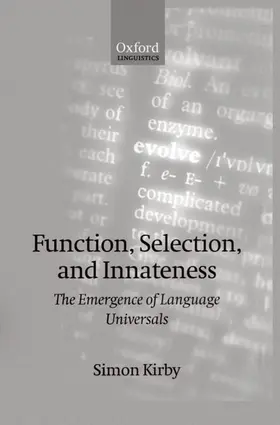 Kirby |  Function, Selection, and Innateness | Buch |  Sack Fachmedien