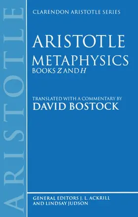 Aristotle |  Metaphysics | Buch |  Sack Fachmedien